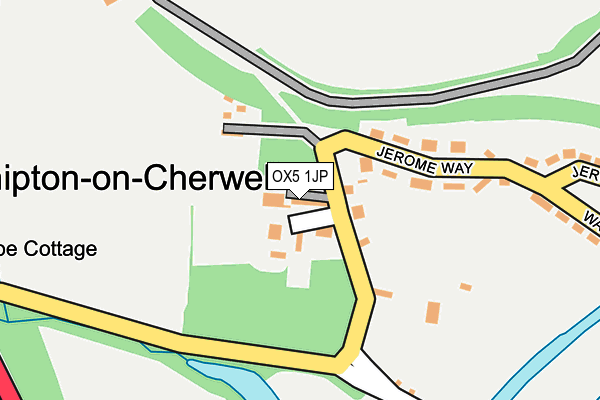 OX5 1JP map - OS OpenMap – Local (Ordnance Survey)