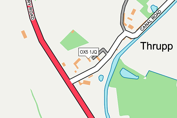 OX5 1JQ map - OS OpenMap – Local (Ordnance Survey)