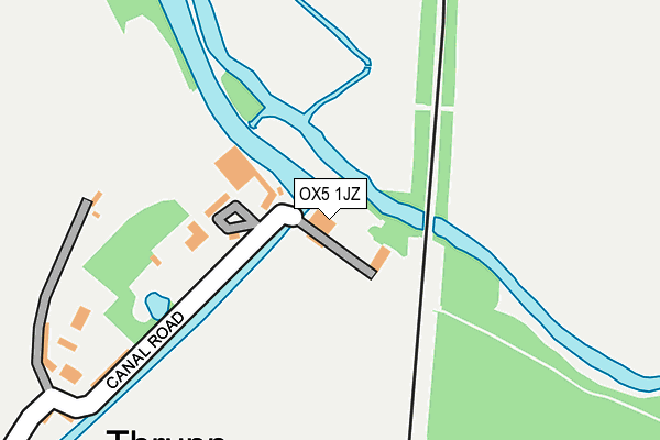 OX5 1JZ map - OS OpenMap – Local (Ordnance Survey)