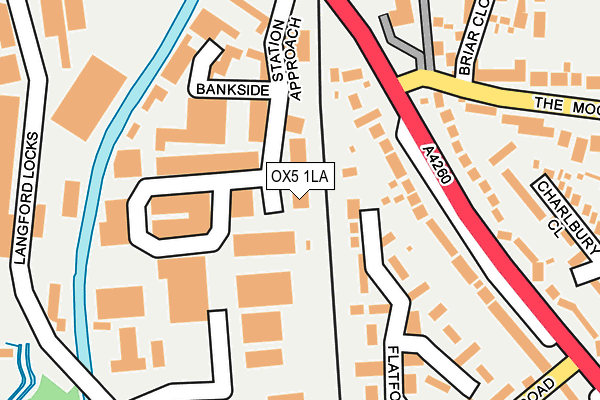 OX5 1LA map - OS OpenMap – Local (Ordnance Survey)