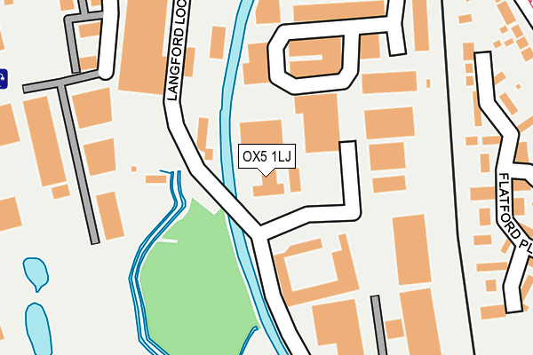 OX5 1LJ map - OS OpenMap – Local (Ordnance Survey)