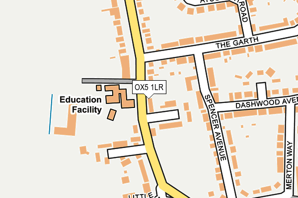 OX5 1LR map - OS OpenMap – Local (Ordnance Survey)