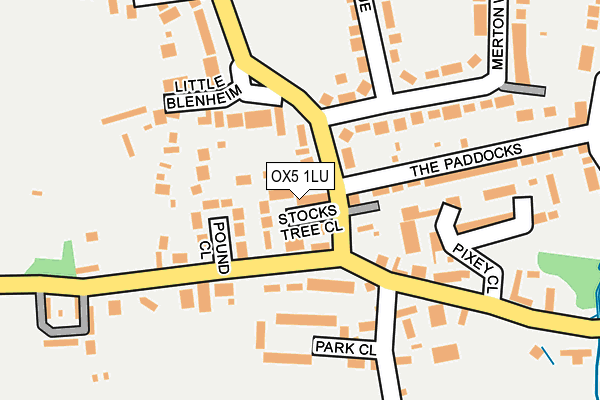 OX5 1LU map - OS OpenMap – Local (Ordnance Survey)