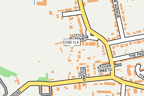 OX5 1LX map - OS OpenMap – Local (Ordnance Survey)