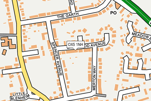 OX5 1NH map - OS OpenMap – Local (Ordnance Survey)