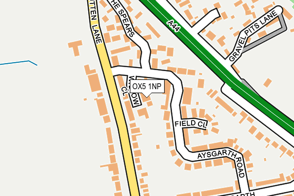 OX5 1NP map - OS OpenMap – Local (Ordnance Survey)