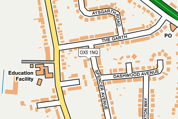 OX5 1NQ map - OS OpenMap – Local (Ordnance Survey)