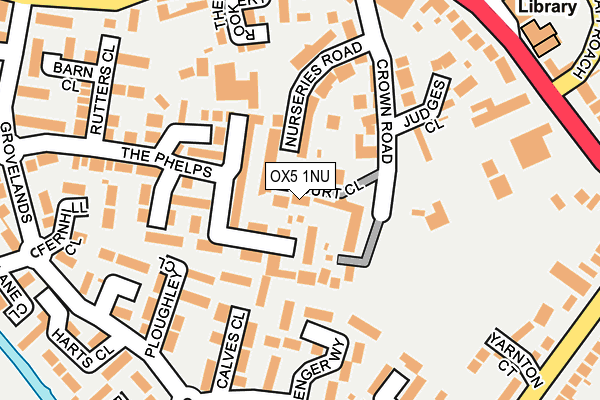 OX5 1NU map - OS OpenMap – Local (Ordnance Survey)