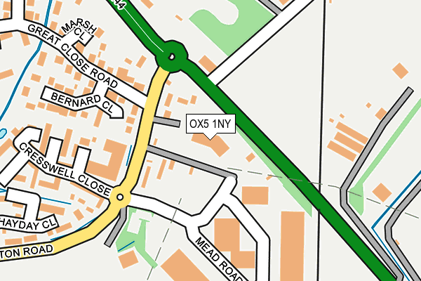 OX5 1NY map - OS OpenMap – Local (Ordnance Survey)