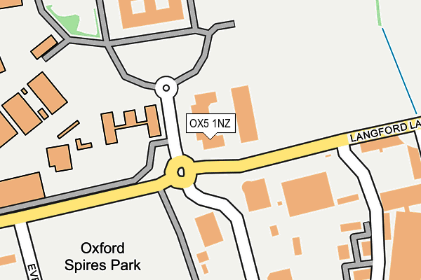 OX5 1NZ map - OS OpenMap – Local (Ordnance Survey)