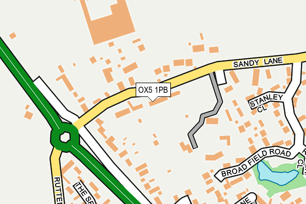 OX5 1PB map - OS OpenMap – Local (Ordnance Survey)