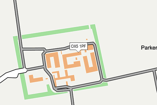 OX5 1PF map - OS OpenMap – Local (Ordnance Survey)