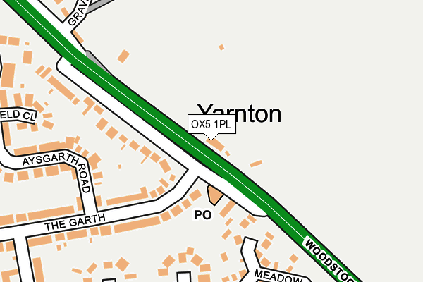 OX5 1PL map - OS OpenMap – Local (Ordnance Survey)