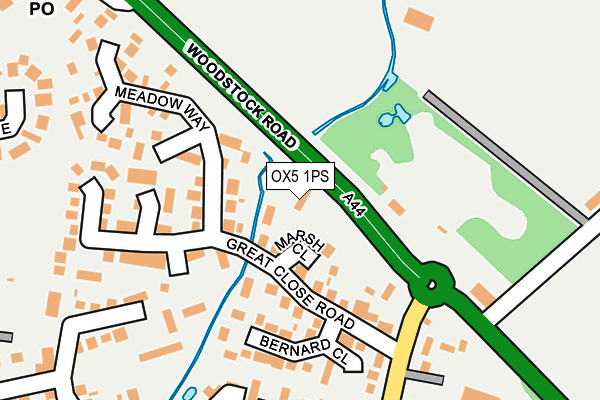 OX5 1PS map - OS OpenMap – Local (Ordnance Survey)