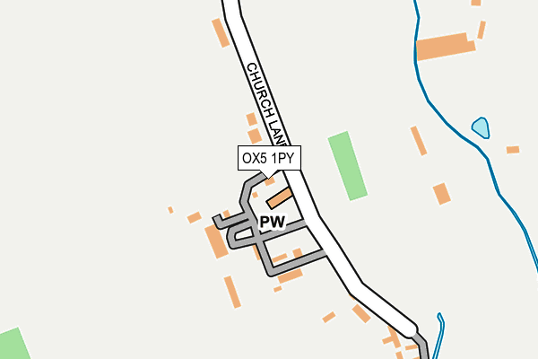 OX5 1PY map - OS OpenMap – Local (Ordnance Survey)