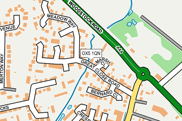 OX5 1QN map - OS OpenMap – Local (Ordnance Survey)
