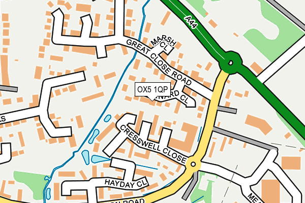 OX5 1QP map - OS OpenMap – Local (Ordnance Survey)