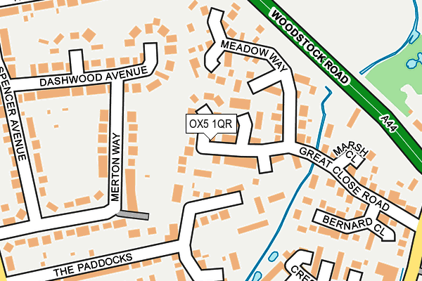 OX5 1QR map - OS OpenMap – Local (Ordnance Survey)