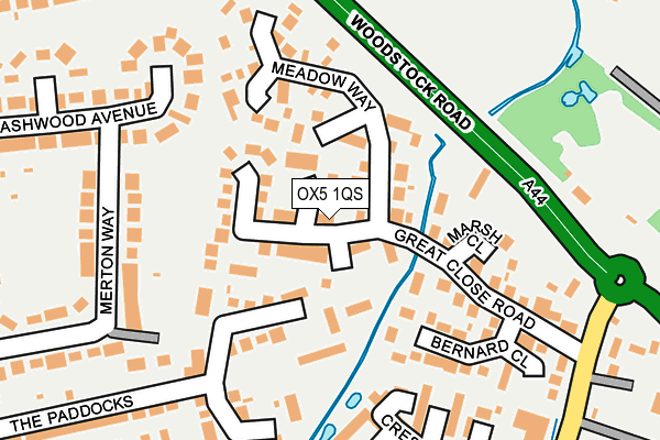 OX5 1QS map - OS OpenMap – Local (Ordnance Survey)