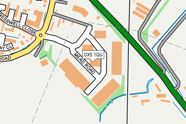 OX5 1QU map - OS OpenMap – Local (Ordnance Survey)