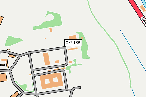 OX5 1RB map - OS OpenMap – Local (Ordnance Survey)