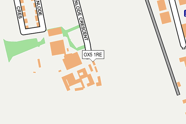 OX5 1RE map - OS OpenMap – Local (Ordnance Survey)