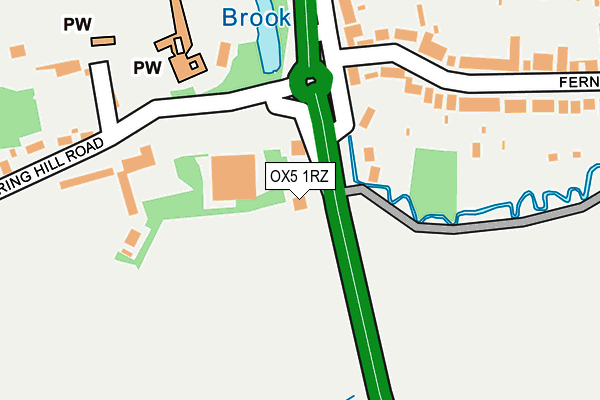 OX5 1RZ map - OS OpenMap – Local (Ordnance Survey)