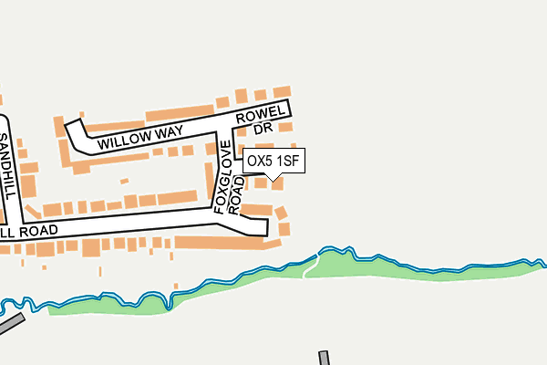 OX5 1SF map - OS OpenMap – Local (Ordnance Survey)