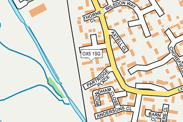 OX5 1SG map - OS OpenMap – Local (Ordnance Survey)