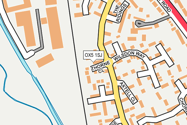OX5 1SJ map - OS OpenMap – Local (Ordnance Survey)