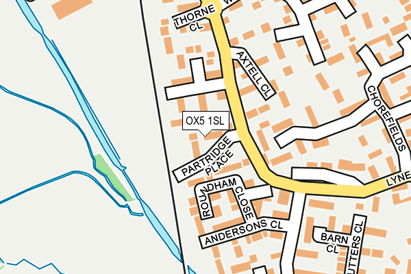 OX5 1SL map - OS OpenMap – Local (Ordnance Survey)