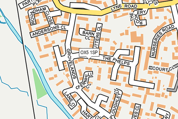 OX5 1SP map - OS OpenMap – Local (Ordnance Survey)