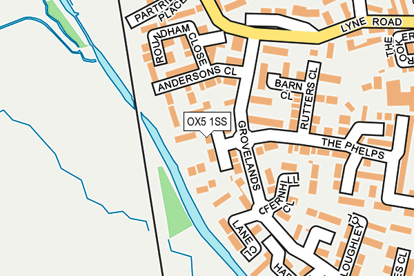 OX5 1SS map - OS OpenMap – Local (Ordnance Survey)