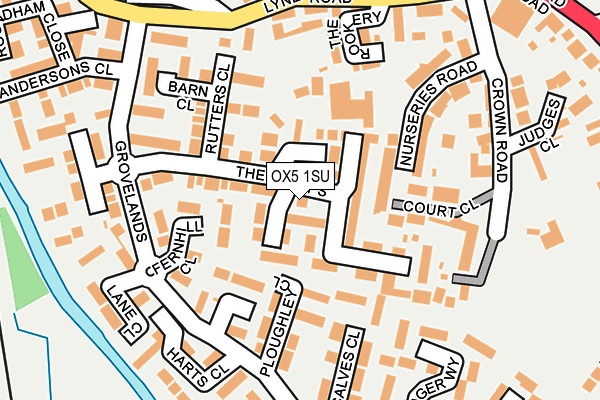 OX5 1SU map - OS OpenMap – Local (Ordnance Survey)