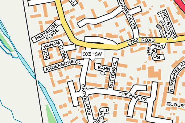 OX5 1SW map - OS OpenMap – Local (Ordnance Survey)