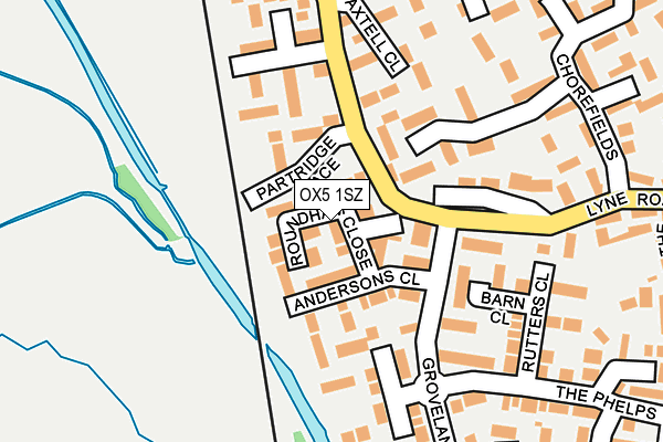 OX5 1SZ map - OS OpenMap – Local (Ordnance Survey)