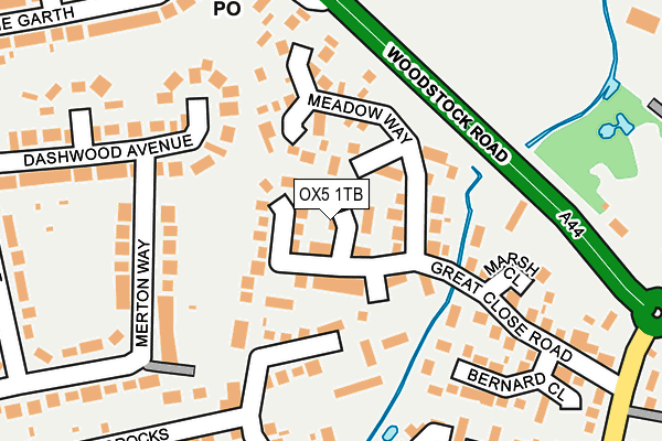 OX5 1TB map - OS OpenMap – Local (Ordnance Survey)