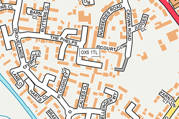 OX5 1TL map - OS OpenMap – Local (Ordnance Survey)