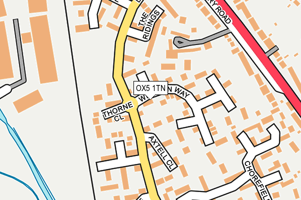 OX5 1TN map - OS OpenMap – Local (Ordnance Survey)