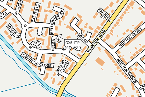 OX5 1TP map - OS OpenMap – Local (Ordnance Survey)