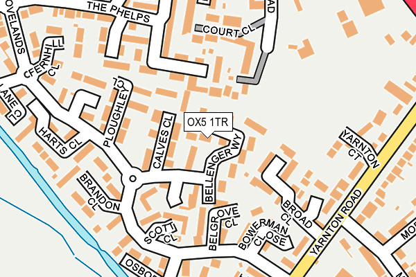 OX5 1TR map - OS OpenMap – Local (Ordnance Survey)