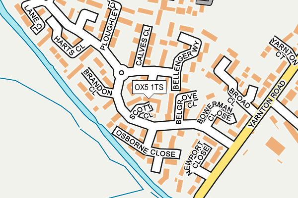 OX5 1TS map - OS OpenMap – Local (Ordnance Survey)