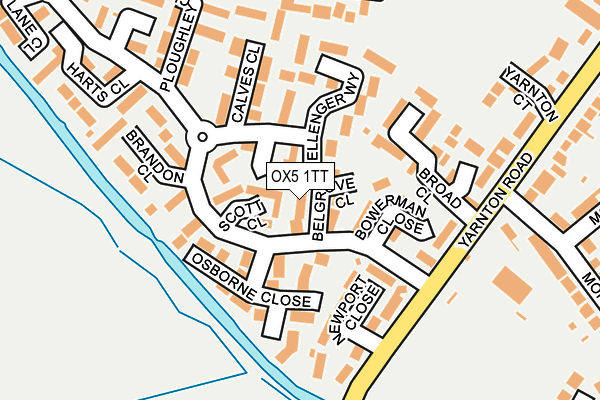 OX5 1TT map - OS OpenMap – Local (Ordnance Survey)