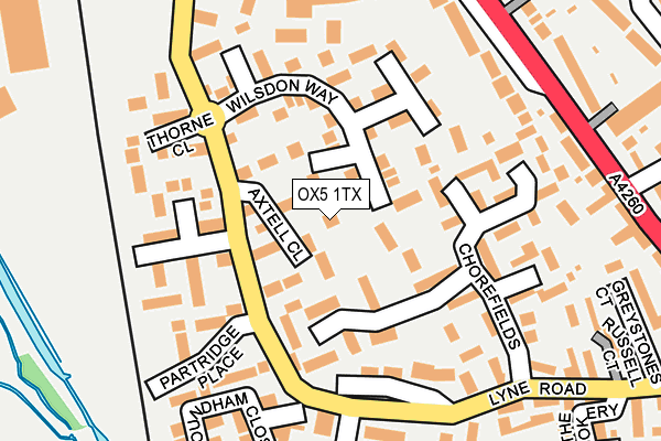 OX5 1TX map - OS OpenMap – Local (Ordnance Survey)