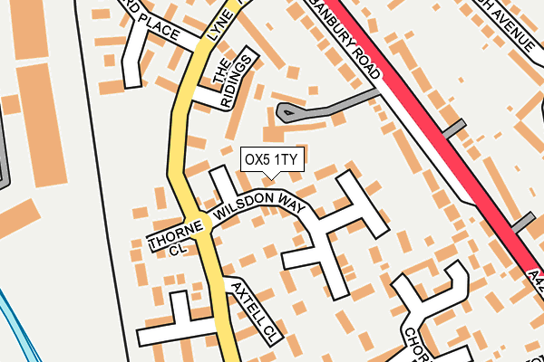 OX5 1TY map - OS OpenMap – Local (Ordnance Survey)