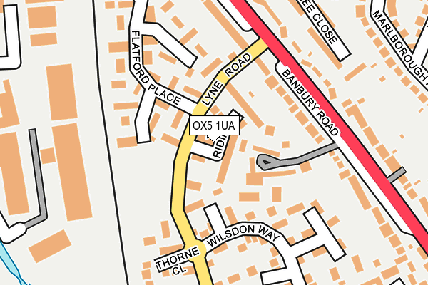 OX5 1UA map - OS OpenMap – Local (Ordnance Survey)