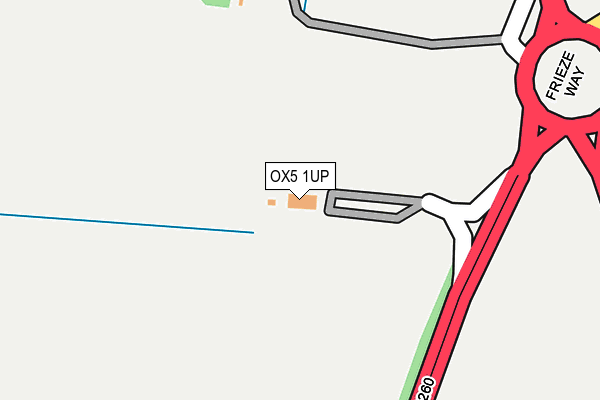 OX5 1UP map - OS OpenMap – Local (Ordnance Survey)