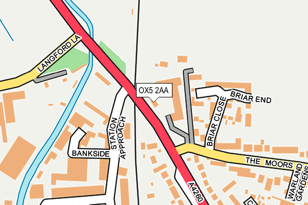 OX5 2AA map - OS OpenMap – Local (Ordnance Survey)