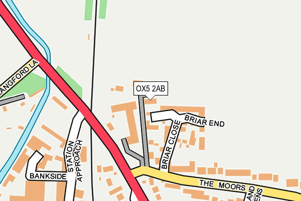 OX5 2AB map - OS OpenMap – Local (Ordnance Survey)