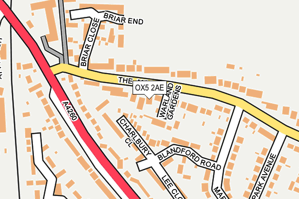 OX5 2AE map - OS OpenMap – Local (Ordnance Survey)